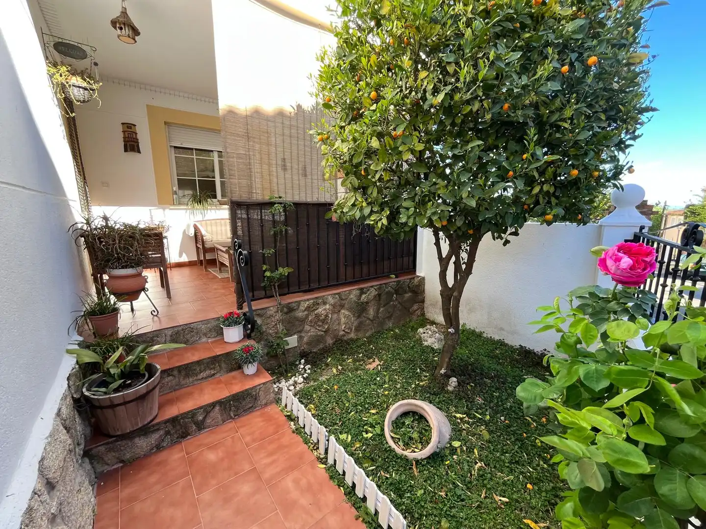 Terrace of Detached homes for sale in San Román de los Montes  with Air Conditioner, Heating and Private garden
