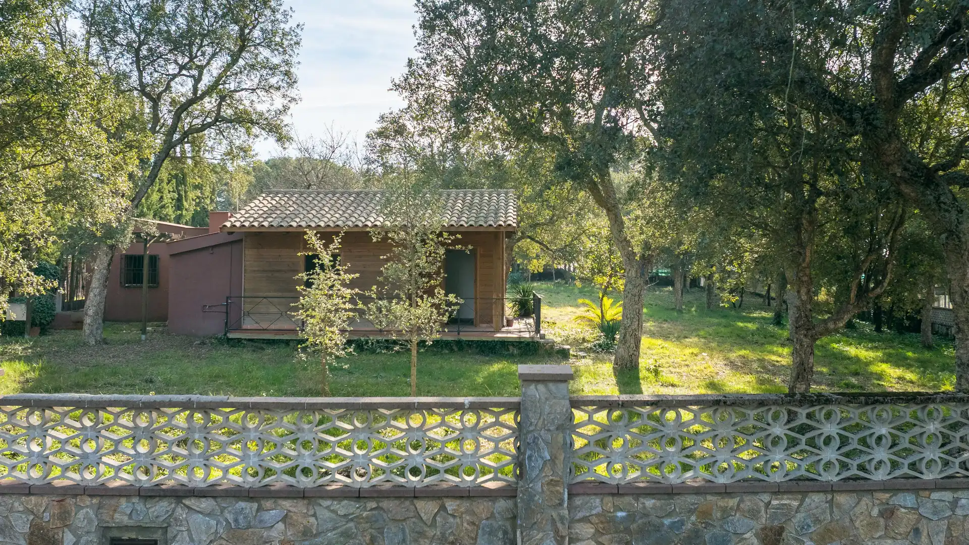 Jardín de Finca rústica en venta en Sils con Alarma