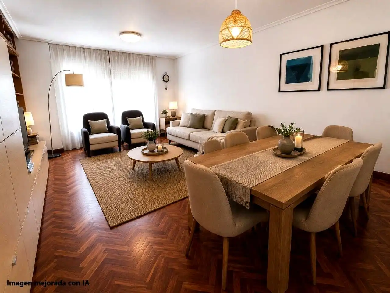 Sala d'estar de Pis en venda en Vitoria - Gasteiz amb Calefacció, Parquet i Terrassa