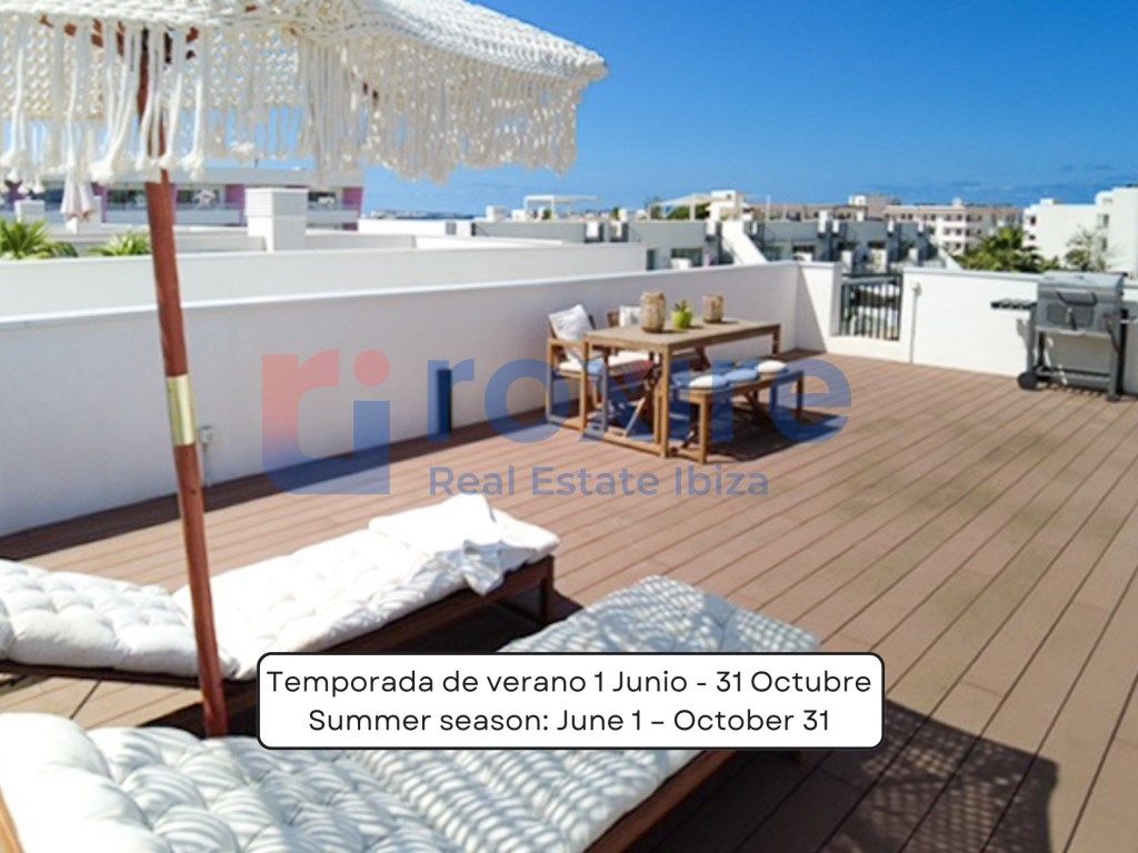 Terrassa de Àtic de lloguer en Sant Josep de sa Talaia amb Aire condicionat, Terrassa i Moblat