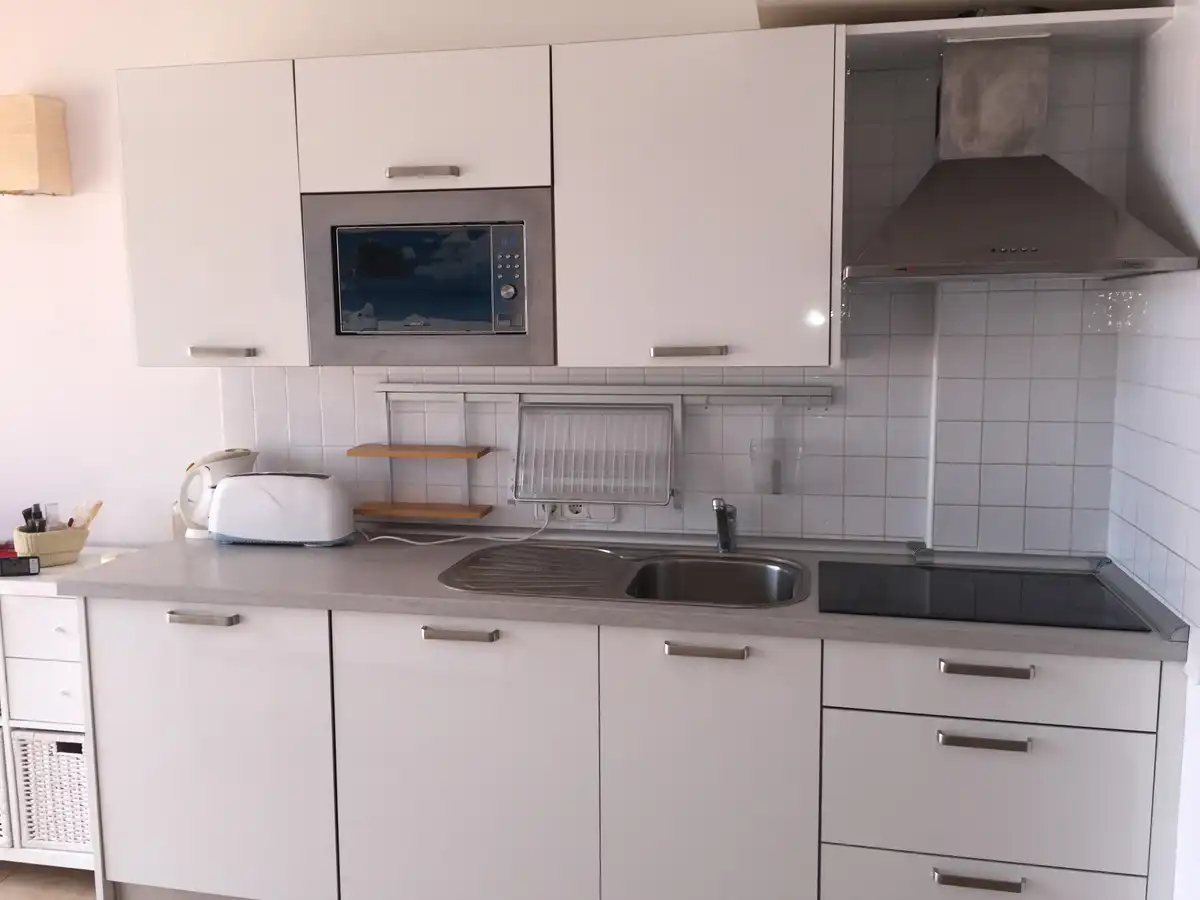Cocina de Apartamento en venta en Santa Eulària des Riu con Aire acondicionado, Terraza y Amueblado