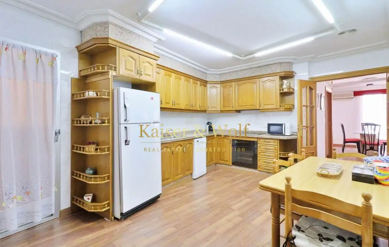 Kitchen of Flat for rent in Santa Pola  with Air Conditioner, Terrace and Furnished