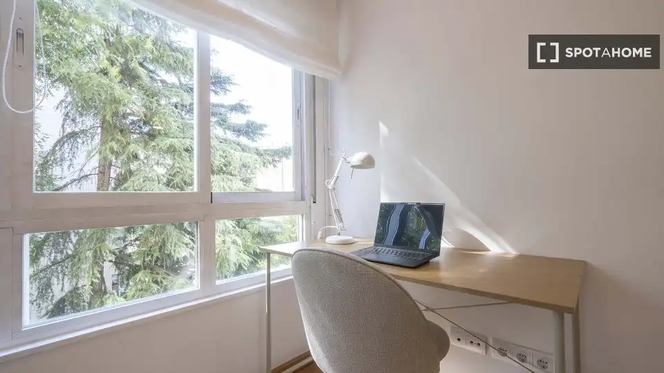 Habitación de Piso de alquiler en Madrid con Aire acondicionado, Calefacción y Amueblado