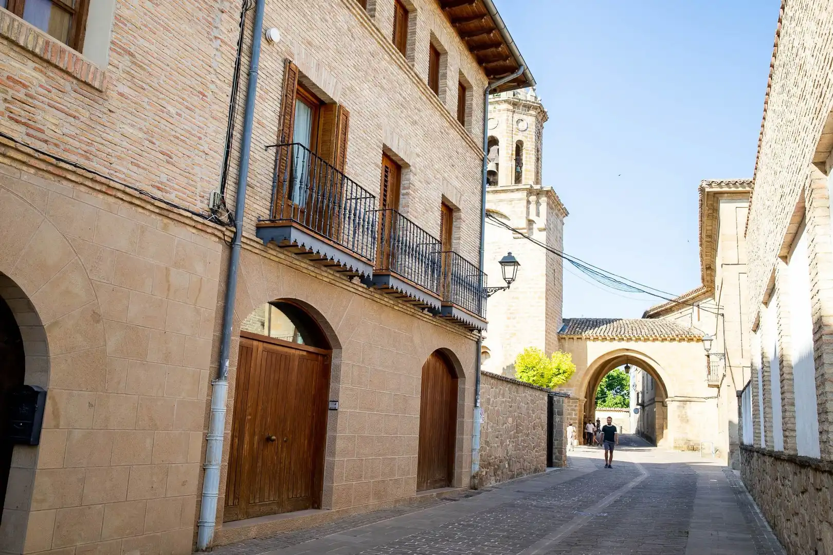 Vista exterior de Casa o chalet en venta en Puente la Reina / Gares con Calefacción, Jardín privado y Trastero