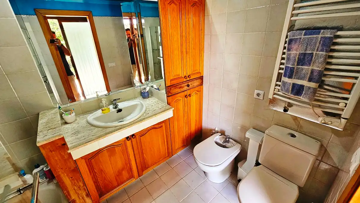 Baño de Casa o chalet en venta en Santa Ana la Real con Aire acondicionado, Calefacción y Jardín privado