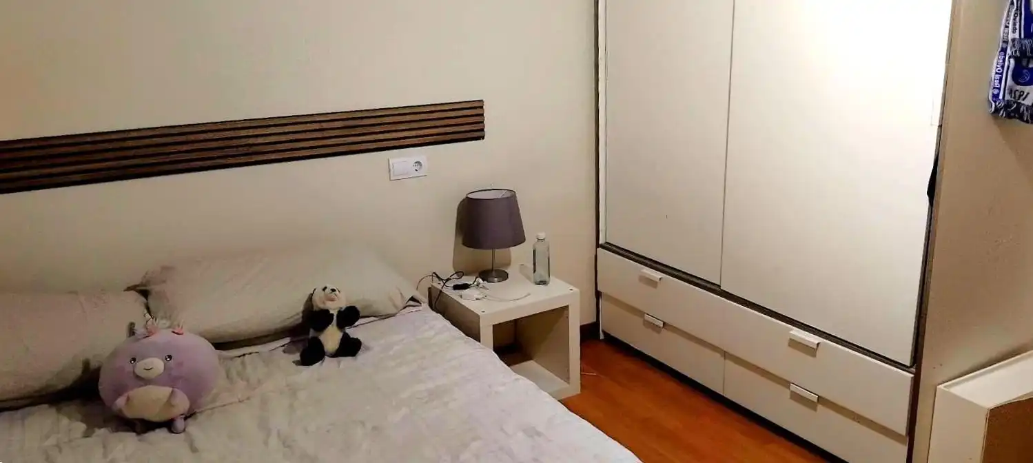 Schlafzimmer von Wohnung zur Miete in Oviedo  mit Heizung, Abstellraum und Möbliert