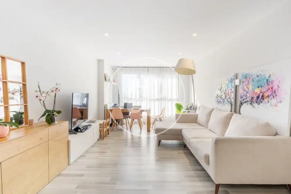 Sala d'estar de Pis de lloguer en Valencia amb Aire condicionat, Calefacció i Jardí privat