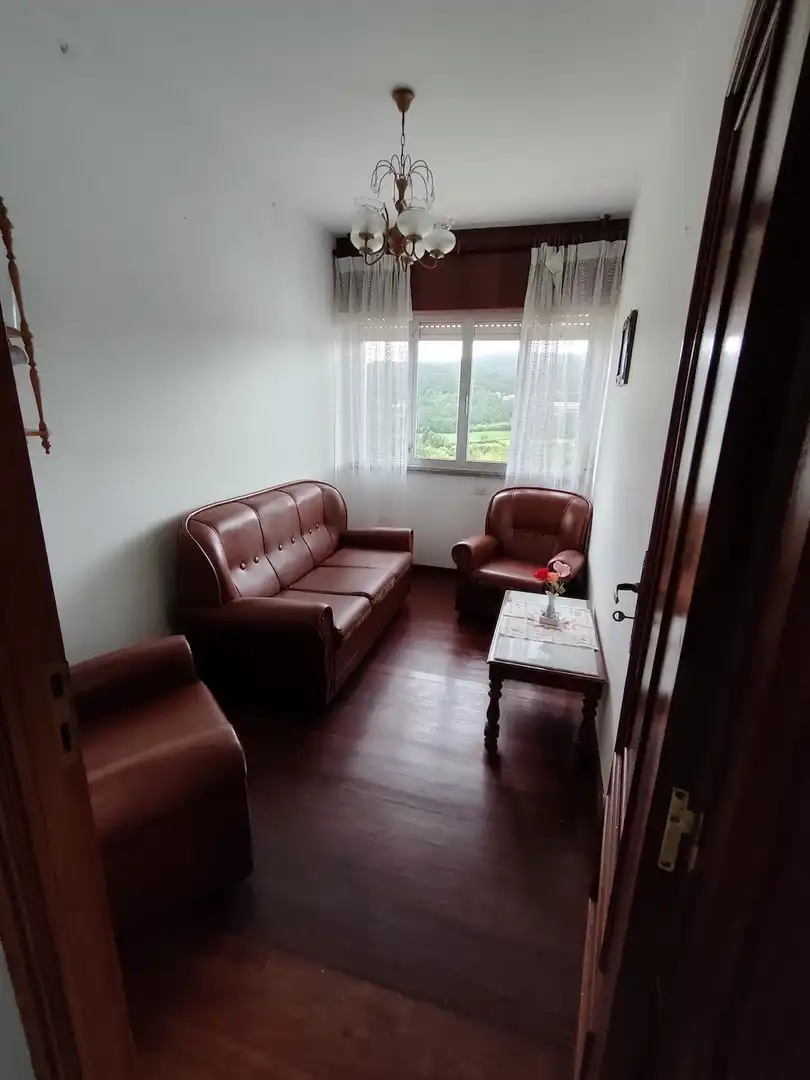 Sala de estar de Casa o chalet en venta en Lousame con Jardín privado, Trastero y Amueblado