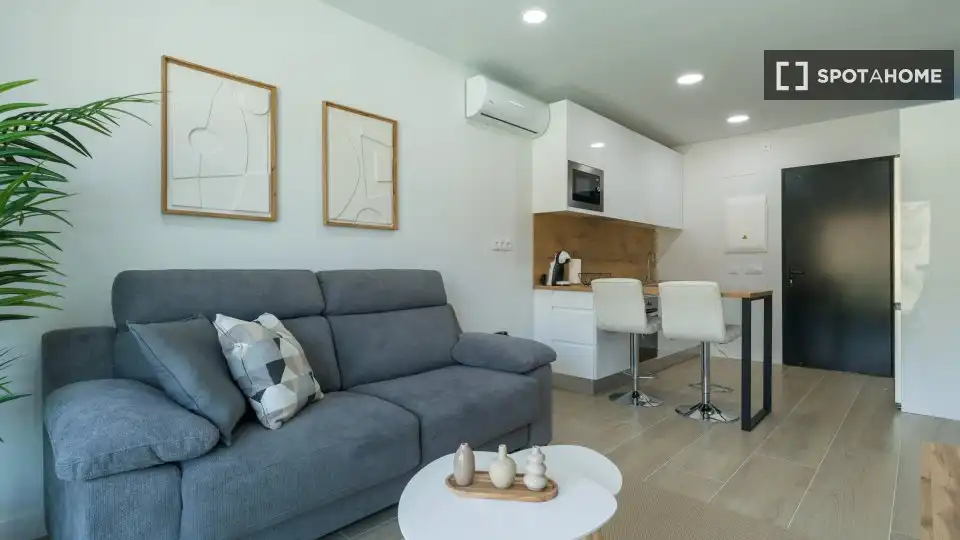 Wohnzimmer von Wohnungen zur untervermieten in Mogán mit Klimaanlage, Heizung und Terrasse