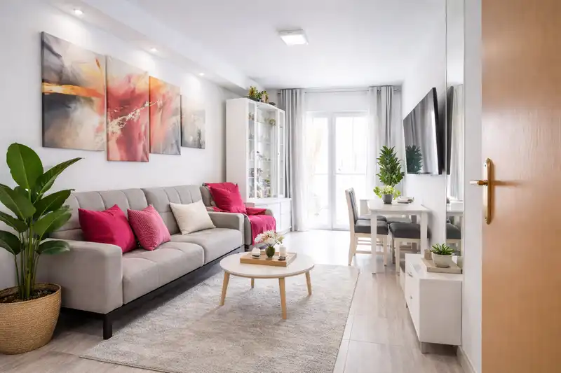 Living room of Flat for sale in  Madrid Capital