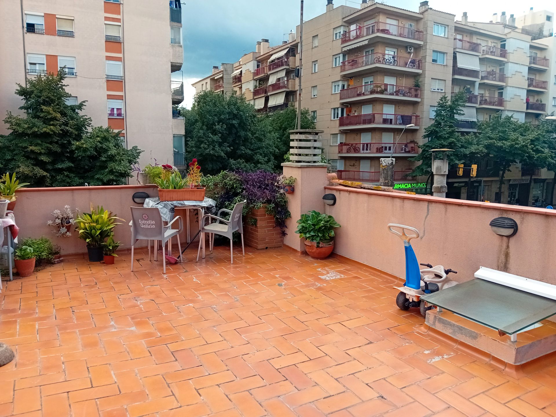 Terrace of Single-family semi-detached for sale in Salt  with Heating, Terrace and Storage room