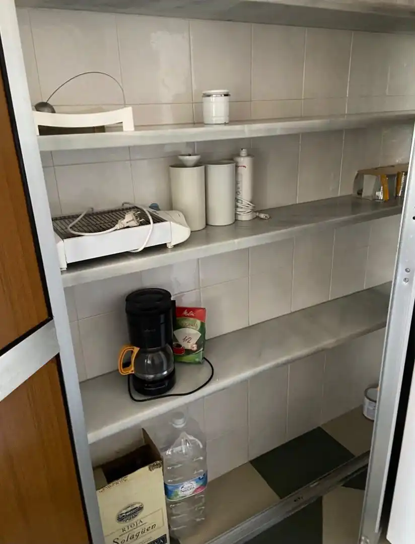 Cuina de Pis de lloguer en Punta Umbría amb Aire condicionat, Terrassa i Moblat
