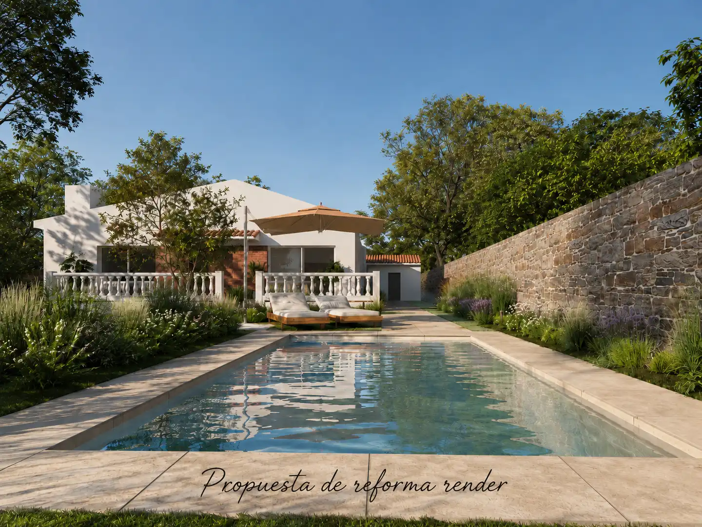Piscina de Casa o chalet en venta en Madrid con Calefacción, Jardín privado y Parquet