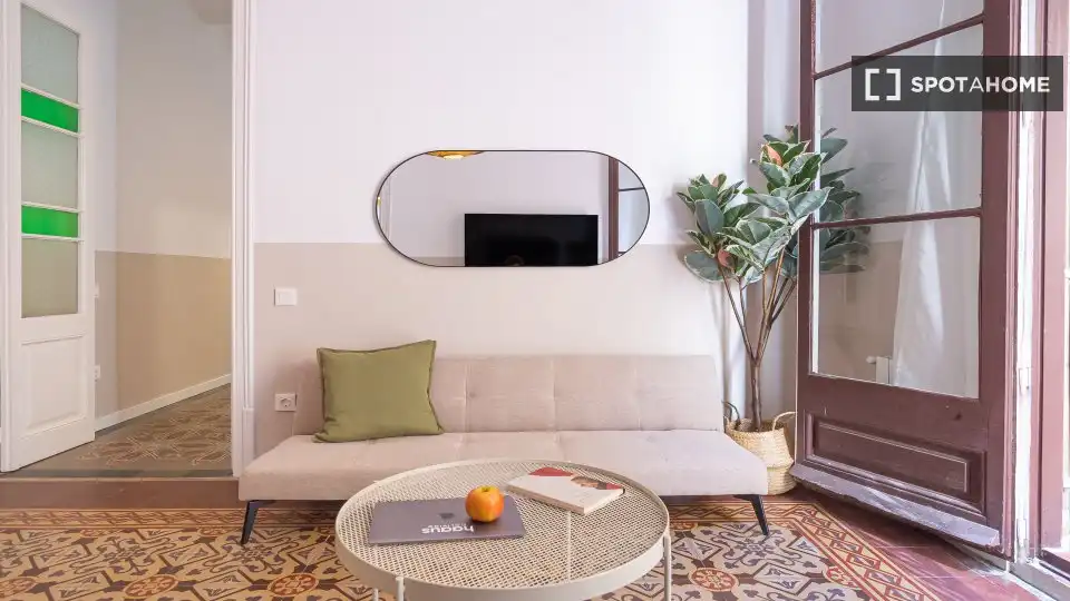Living room of Flat for share in Sant Andreu