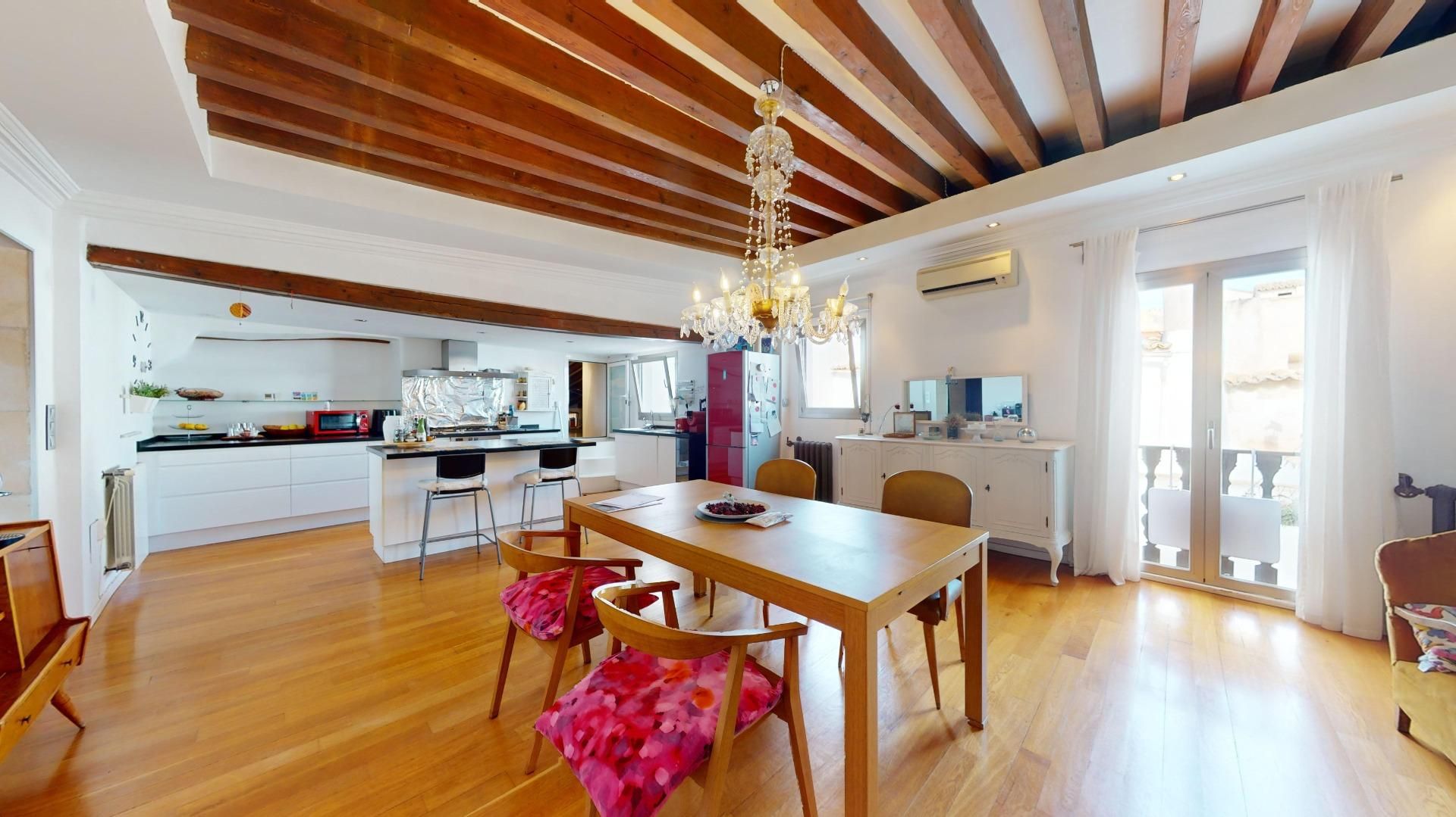 Dining room of Attic for sale in  Palma de Mallorca  with Air Conditioner, Heating and Parquet flooring