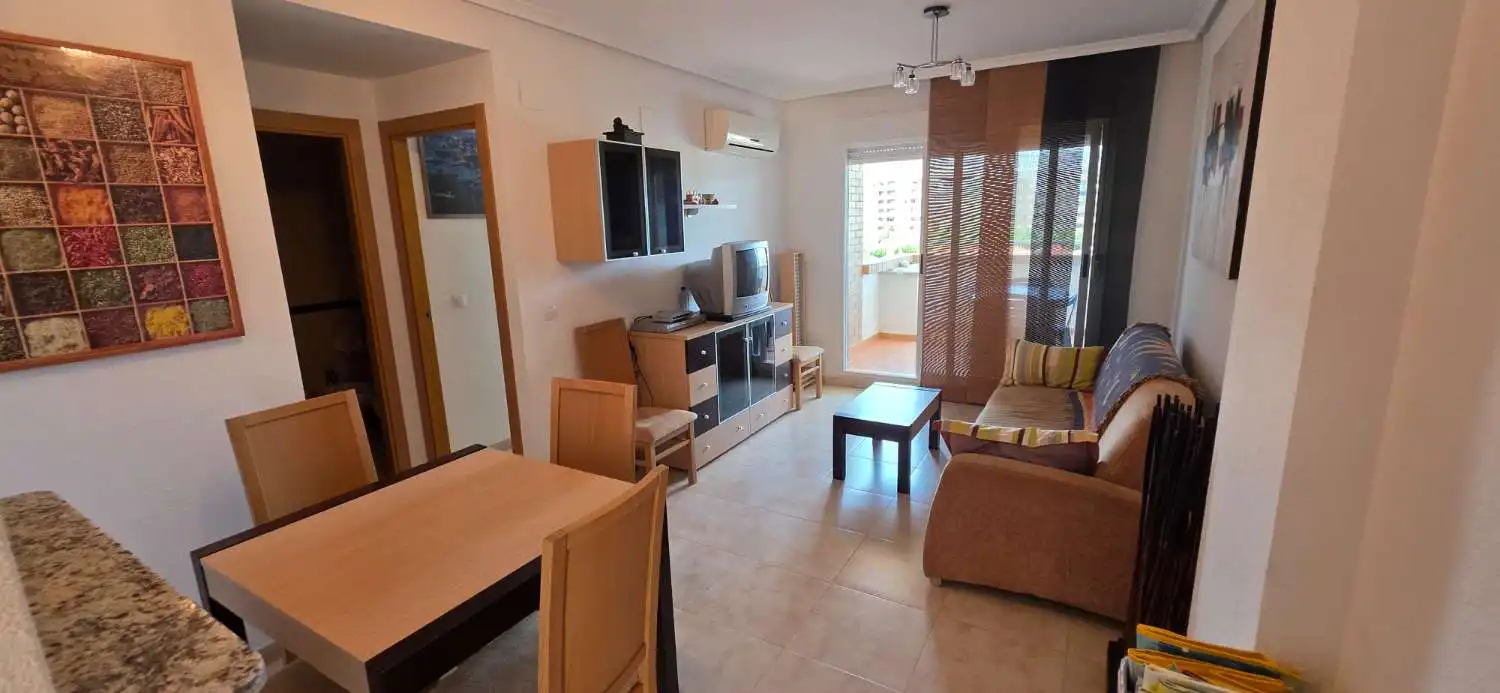 Sala d'estar de Apartament en venda en Oropesa del Mar / Orpesa amb Aire condicionat, Terrassa i Piscina