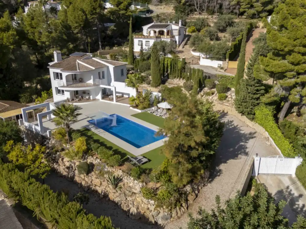 Exterior view of Houses for sale in Jávea / Xàbia  with Air Conditioner, Terrace and Swimming Pool