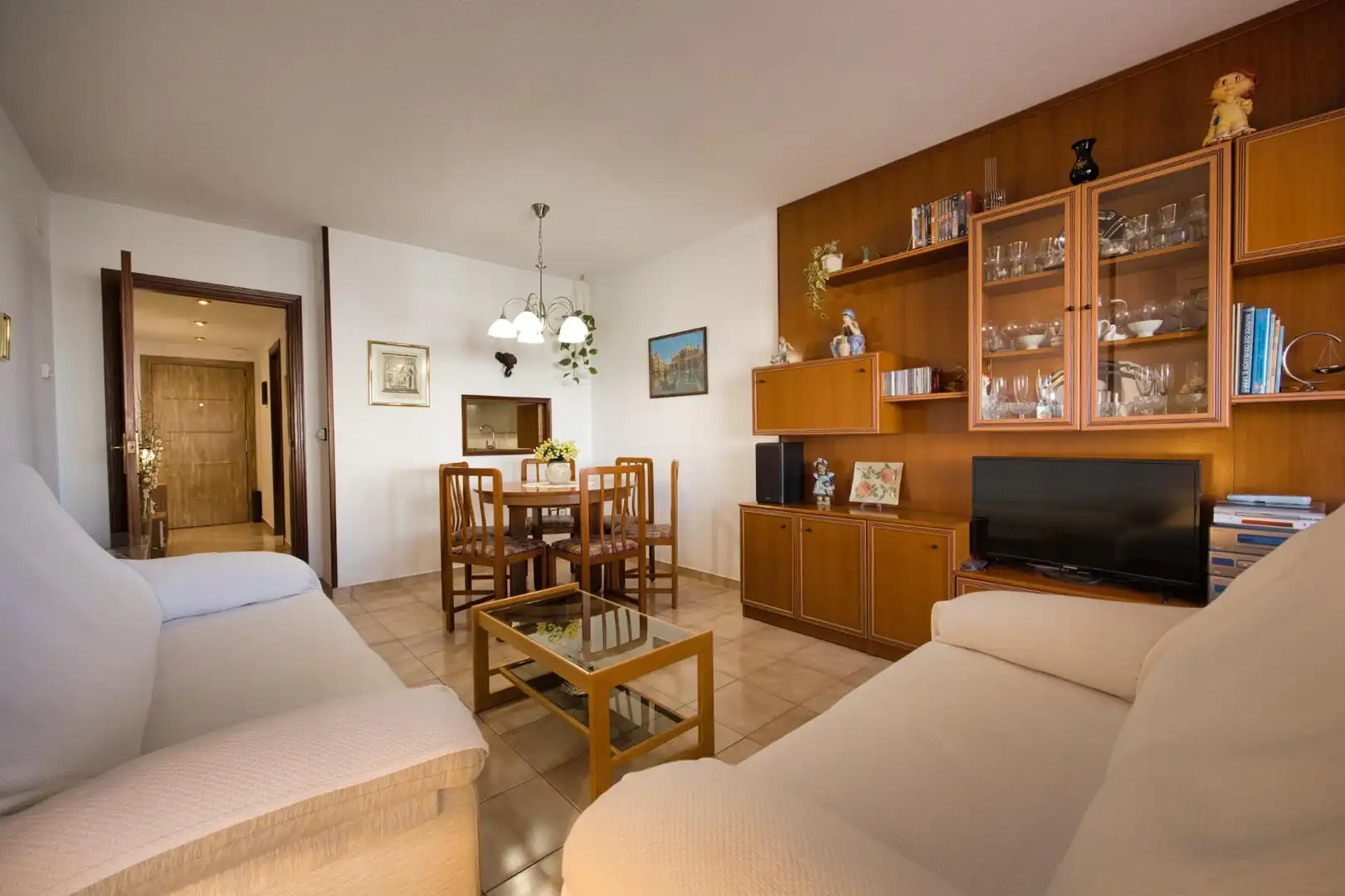Living room of Flat for sale in Alicante / Alacant  with Air Conditioner, Private garden and Balcony