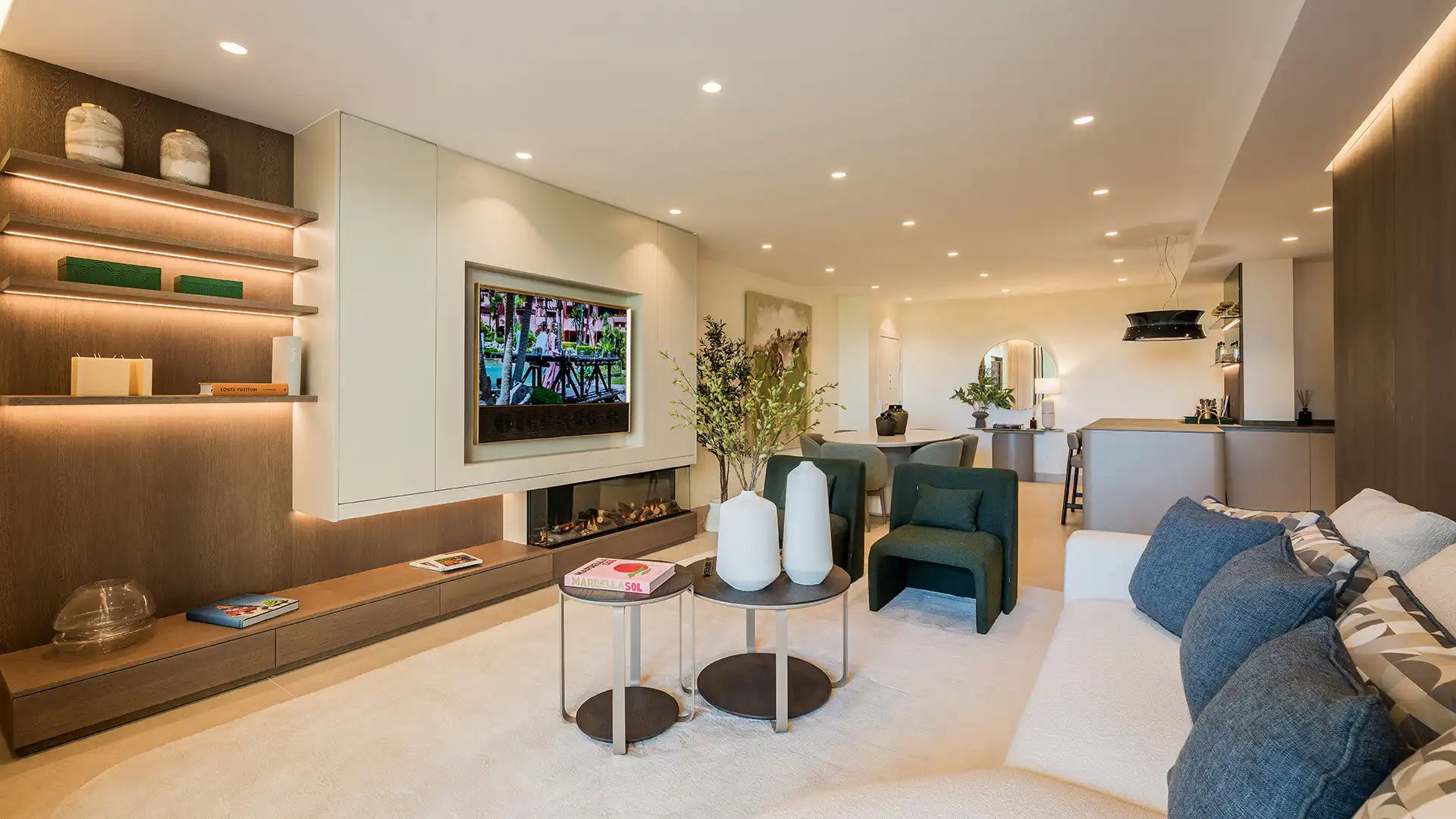 Sala de estar de Planta baja en venta en Estepona con Aire acondicionado, Terraza y Trastero