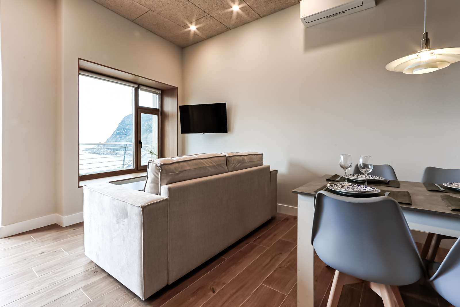 Living room of Apartment to share in Getaria  with Air Conditioner, Heating and Terrace