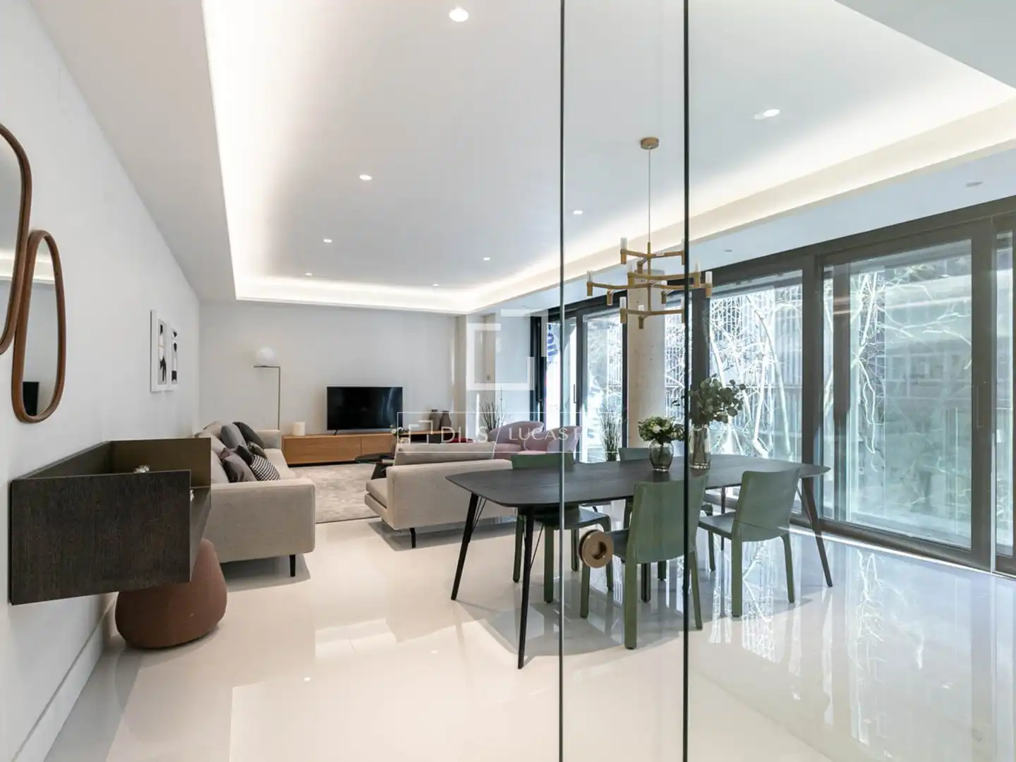 Sala d'estar de Pis en venda en Barcelona amb Aire condicionat, Calefacció i Terrassa