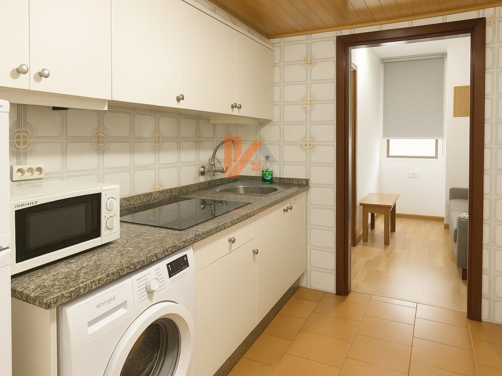 Kitchen of Apartment to rent in Santiago de Compostela   with Furnished