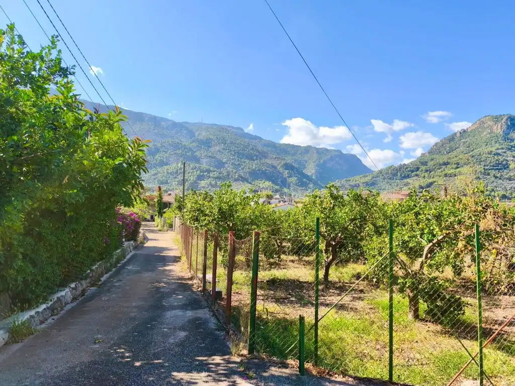 Vista exterior de Finca rústica en venda en Sóller amb Jardí privat, Terrassa i Moblat