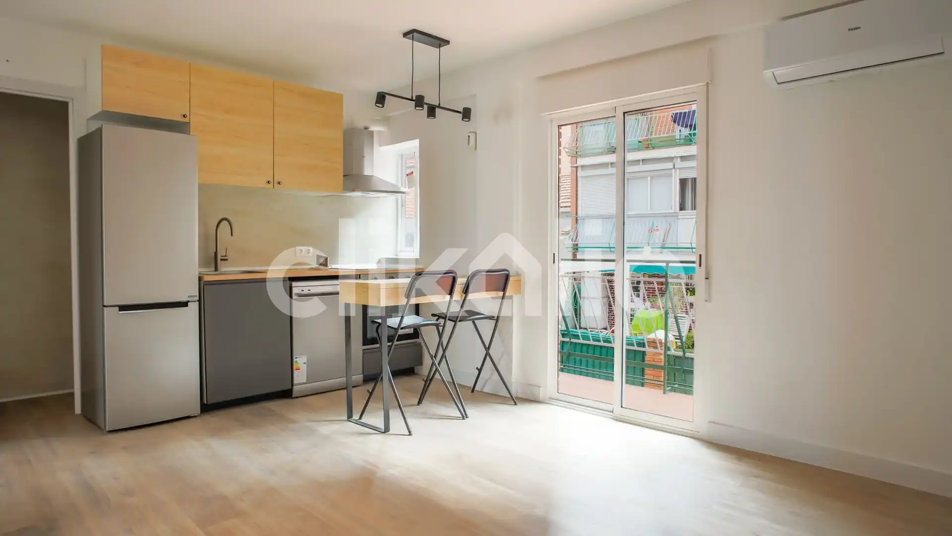 Bedroom of Flat for rent in  Madrid Capital  with Air Conditioner and Terrace