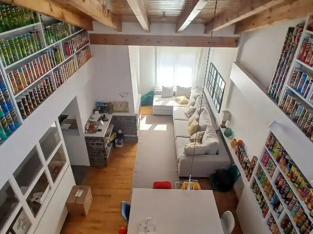Living room of Duplexes for sale in Alp  with Parquet flooring, Storage room and Furnished