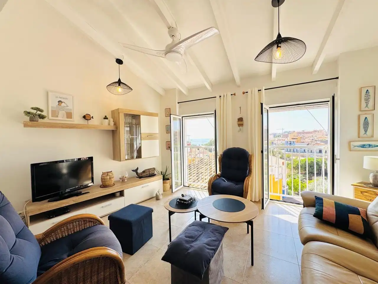 Sala d'estar de Àtic en venda en Villajoyosa / La Vila Joiosa amb Aire condicionat i Calefacció