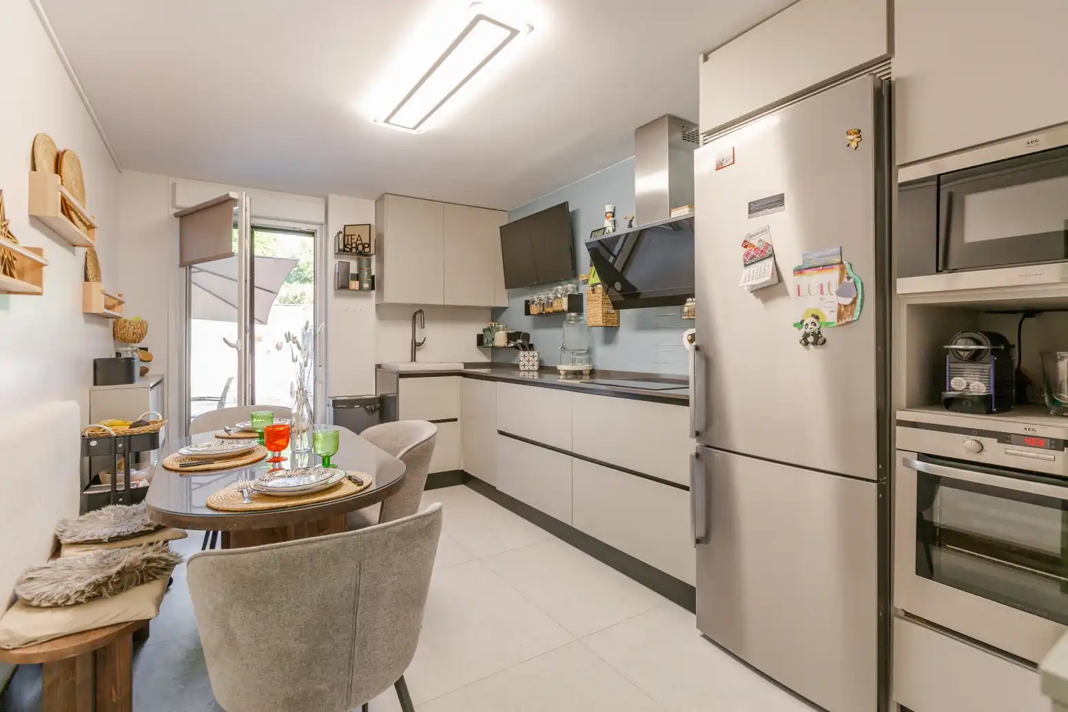 Cocina de Casa adosada en venta en Valle de Elorz / Elortzibar con Aire acondicionado, Calefacción y Jardín privado