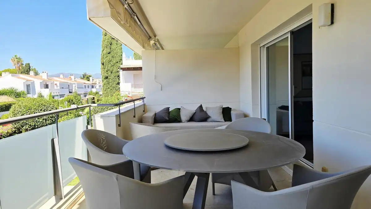 Terrace of Apartments for rent in Marbella  with Air Conditioner, Terrace and Community pool
