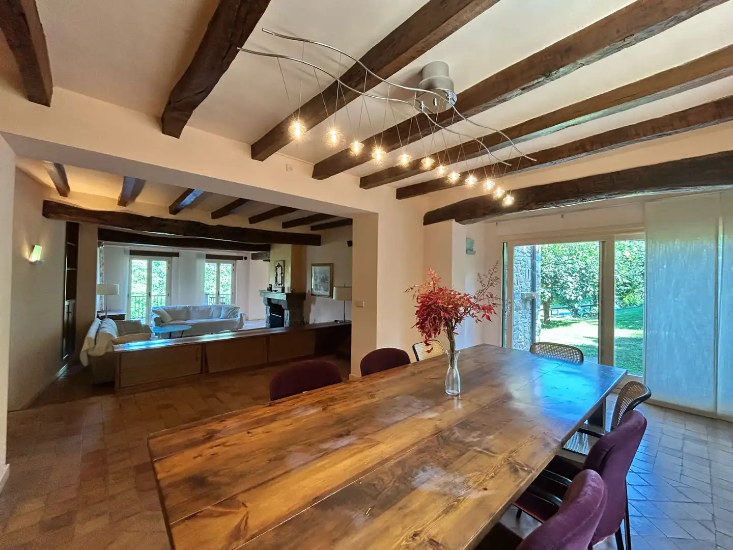 Comedor de Casa o chalet en venta en Sant Joan Les Fonts con Aire acondicionado, Calefacción y Parquet