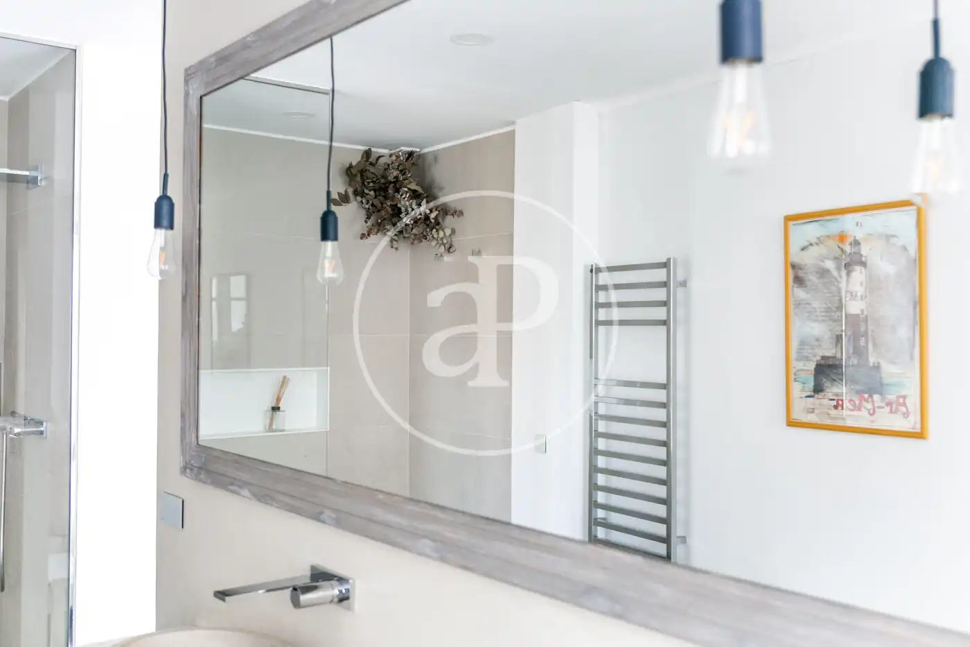 Baño de Piso de alquiler en  Palma de Mallorca con Aire acondicionado, Calefacción y Terraza