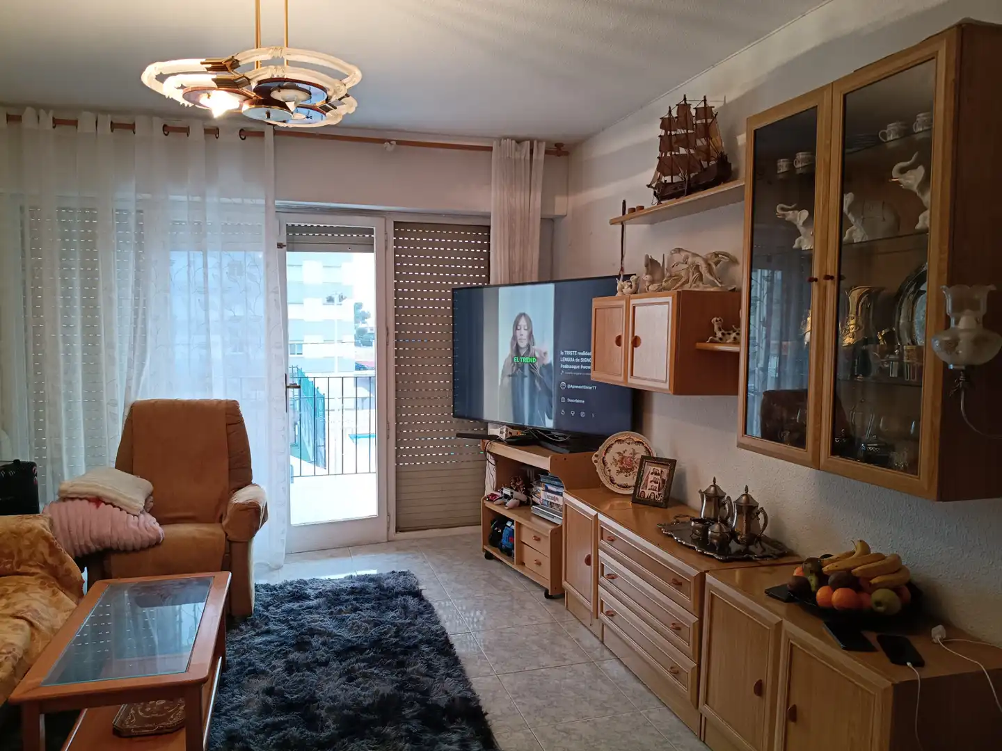 Sala d'estar de Pis en venda en Benicasim / Benicàssim amb Terrassa, Traster i Moblat