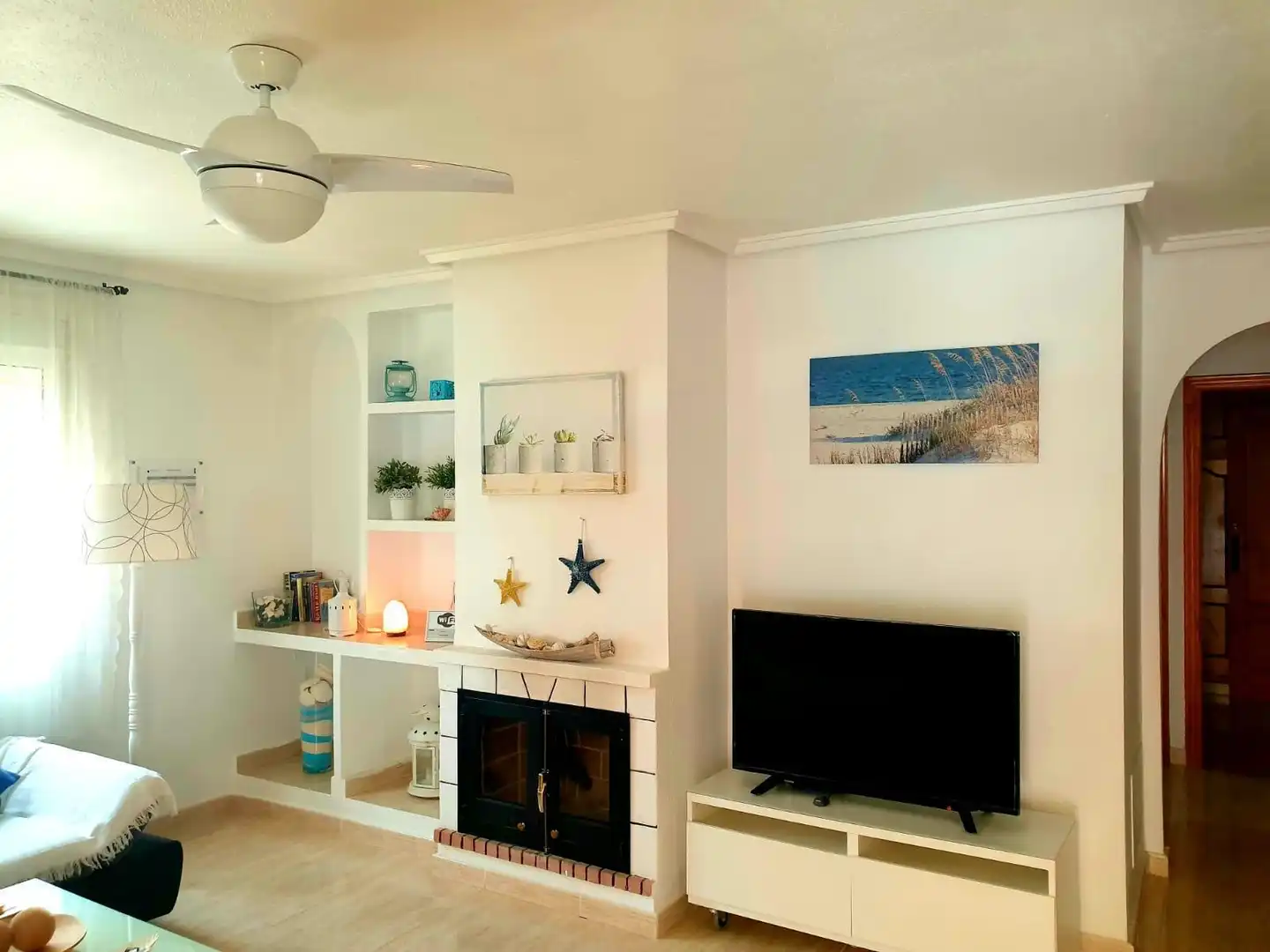Sala de estar de Casa o chalet en venta en Mazarrón con Aire acondicionado, Jardín privado y Piscina