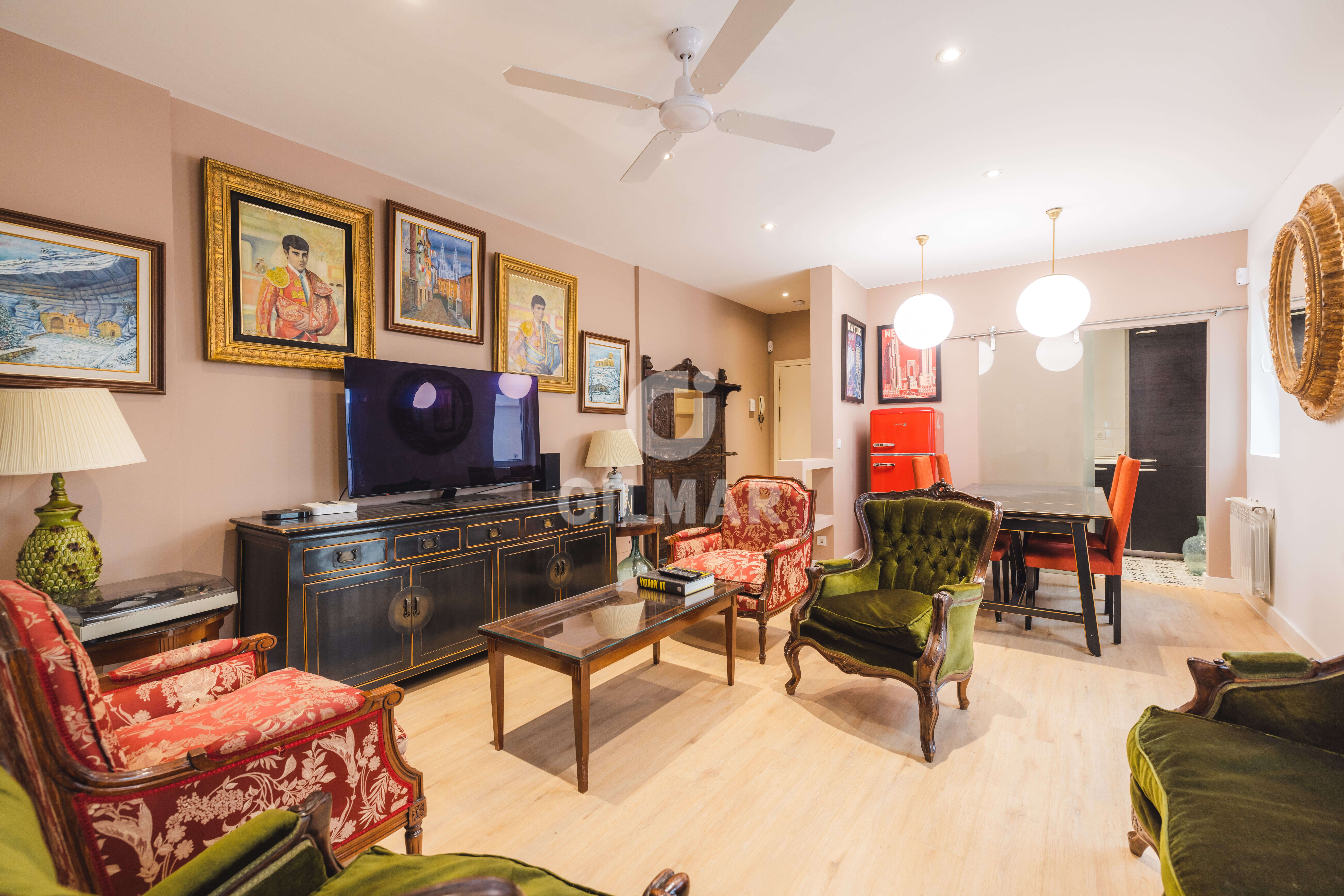 Living room of Flat for sale in  Madrid Capital  with Terrace
