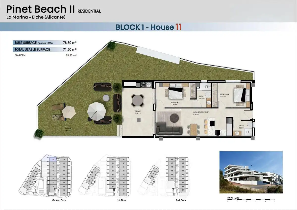 Apartment mit Pool zum Verkauf in La Marina, imagen 5
