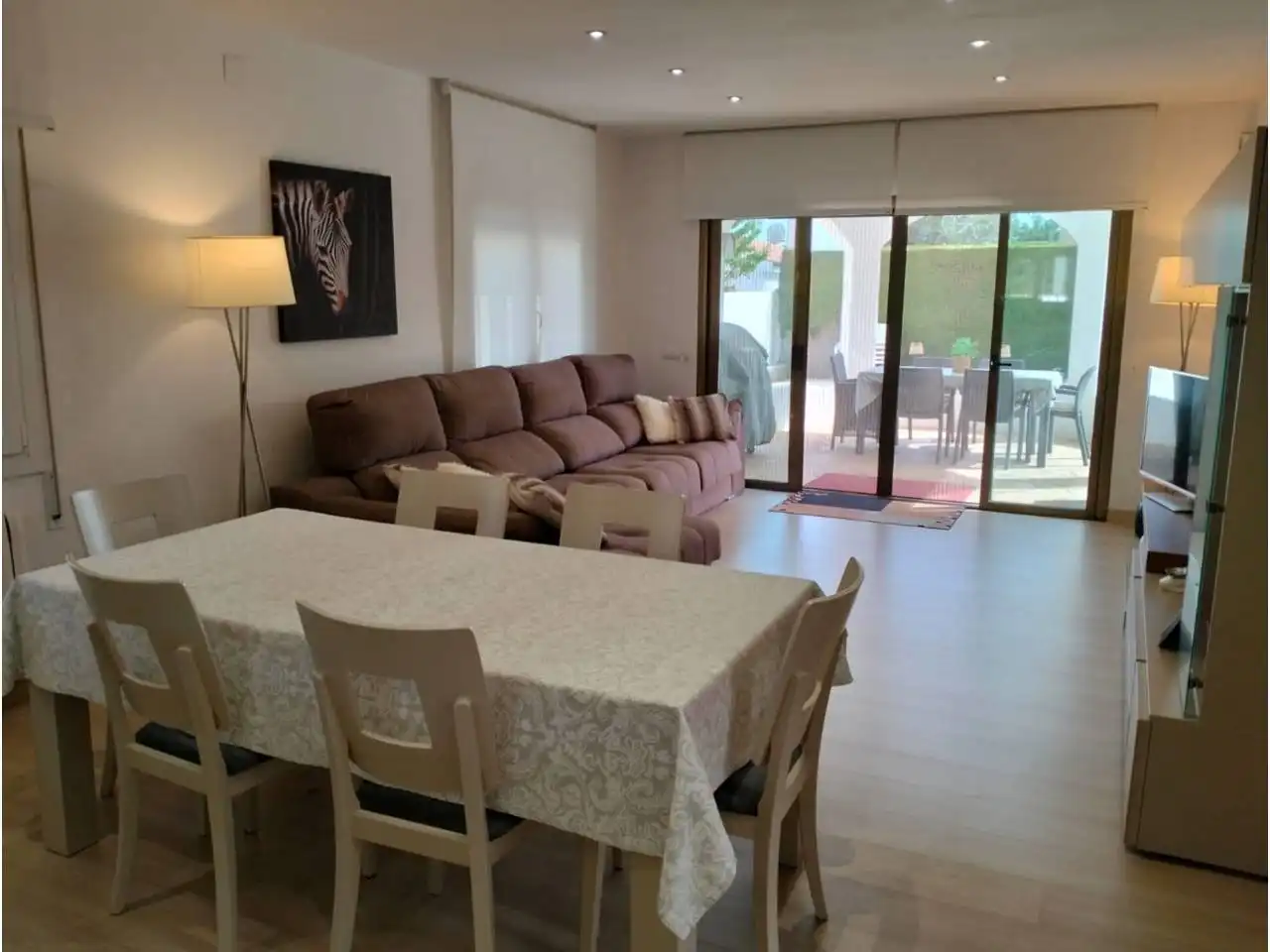 Esszimmer von Haus oder Chalet zum Verkauf in Mont-roig del Camp mit Heizung, Privatgarten und Parkett