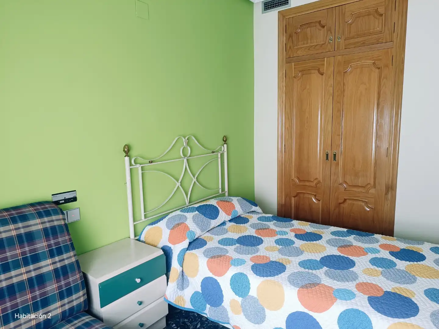 Schlafzimmer von Wohnung zur Miete in Ontinyent mit Klimaanlage, Abstellraum und Möbliert