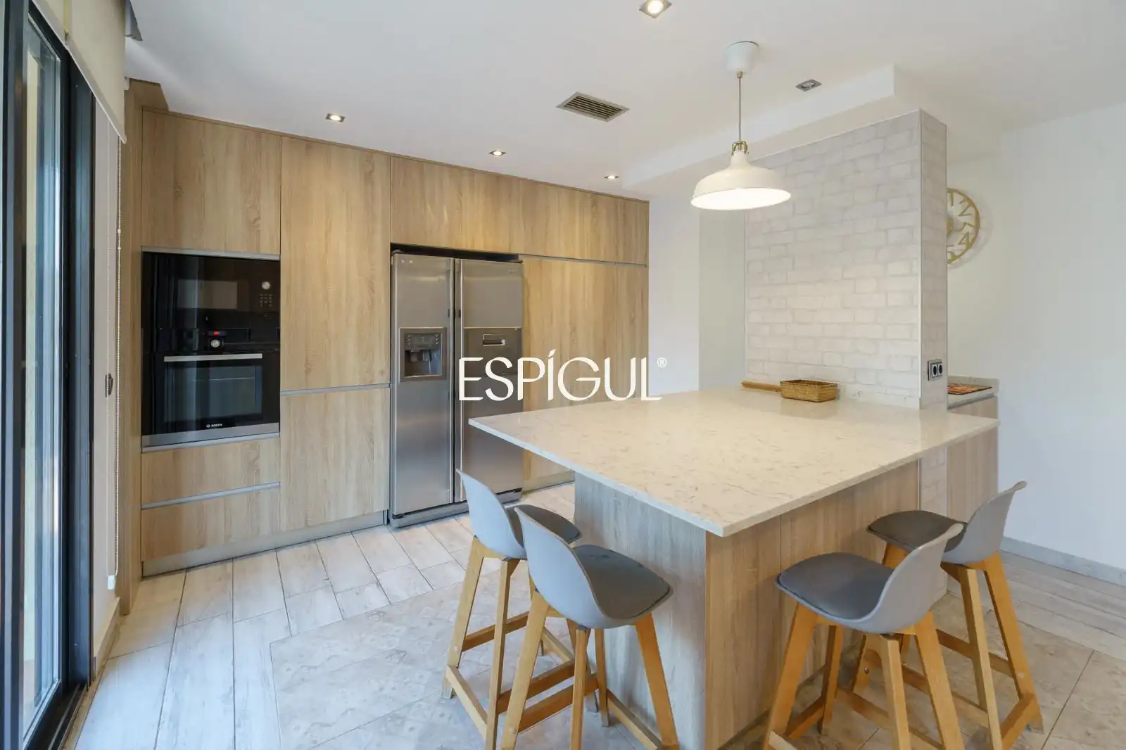 Cocina de Piso de alquiler en Barcelona con Aire acondicionado, Calefacción y Terraza