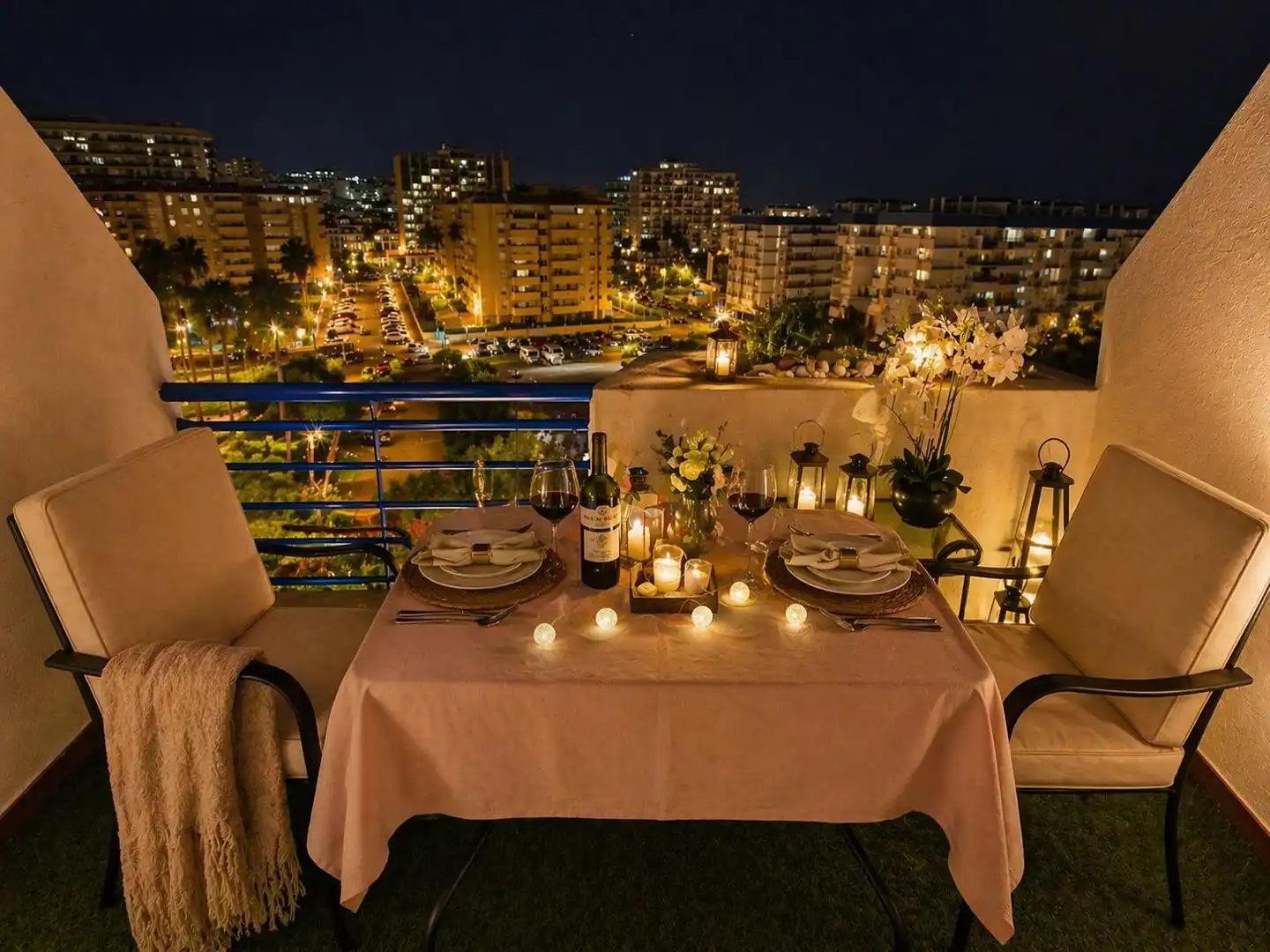 Terrasse von Dachboden zum Verkauf in Benalmádena mit Klimaanlage, Heizung und Terrasse