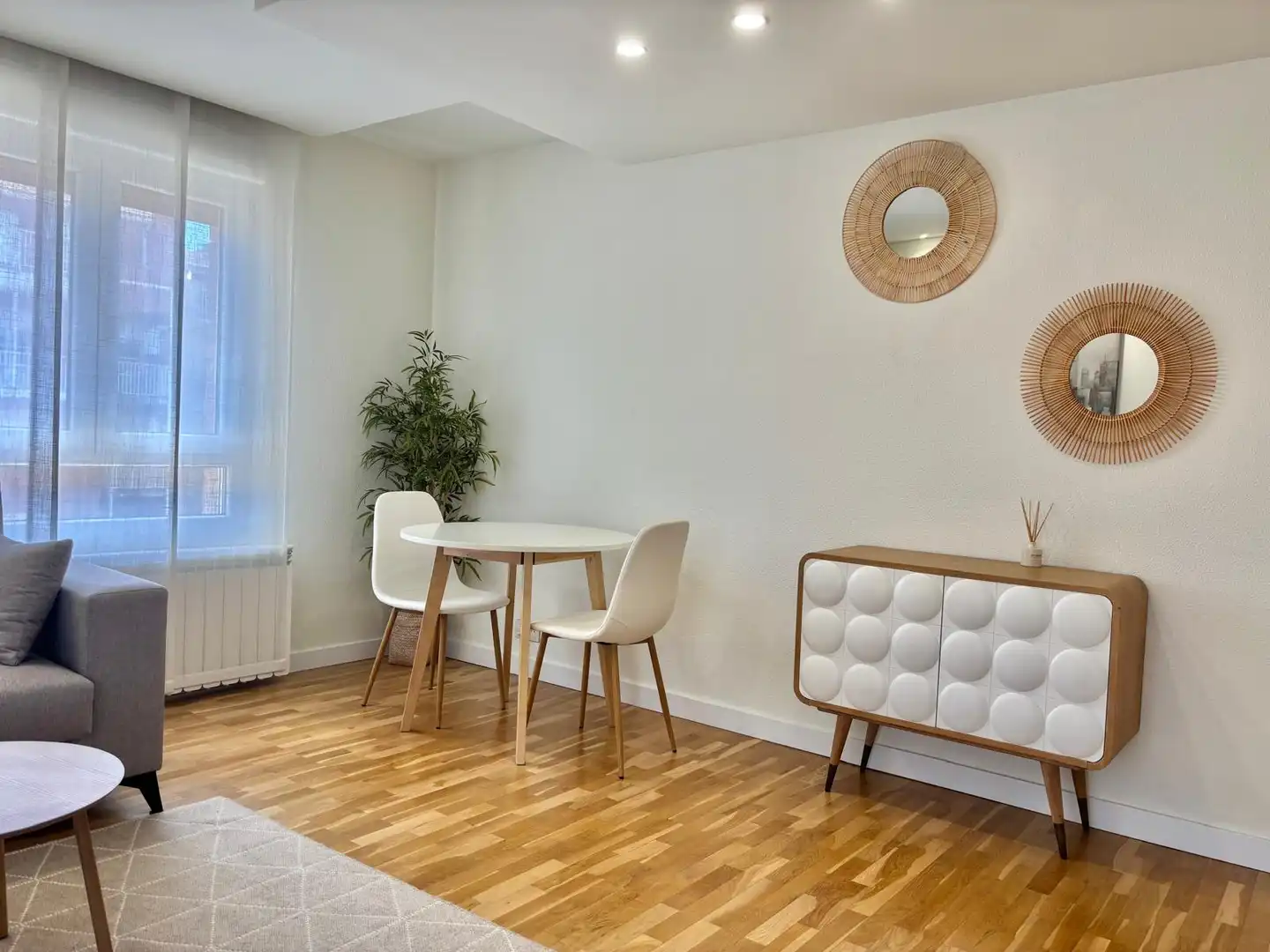 Dining room of Flat for rent in  Pamplona / Iruña  with Heating, Parquet flooring and Terrace