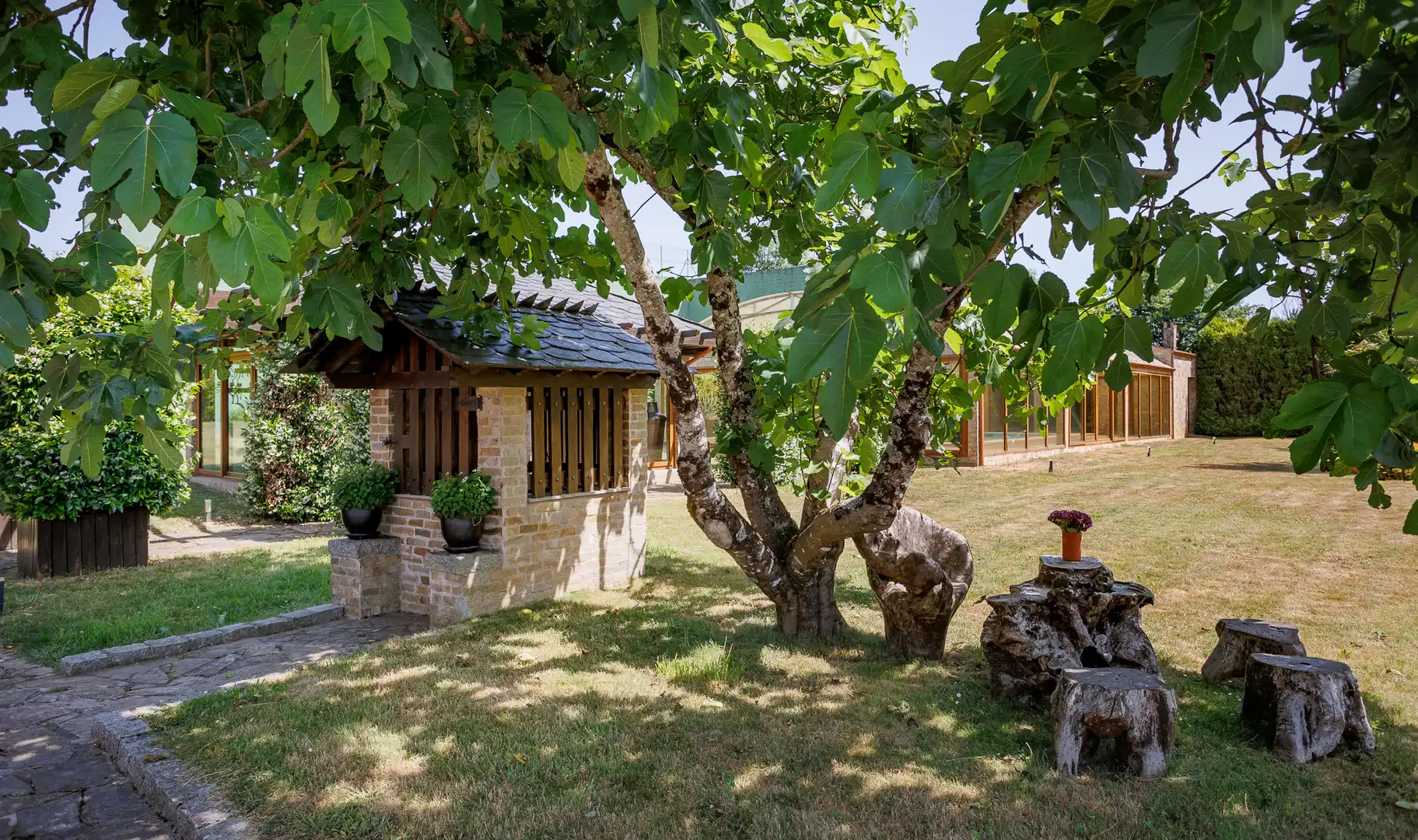 Jardín de Finca rústica en venta en Cospeito con Piscina