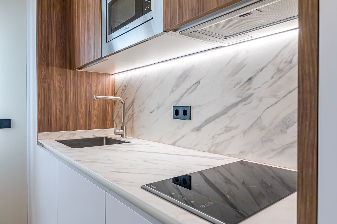 Cuina de Estudi de lloguer en  Madrid Capital amb Aire condicionat, Calefacció i Moblat