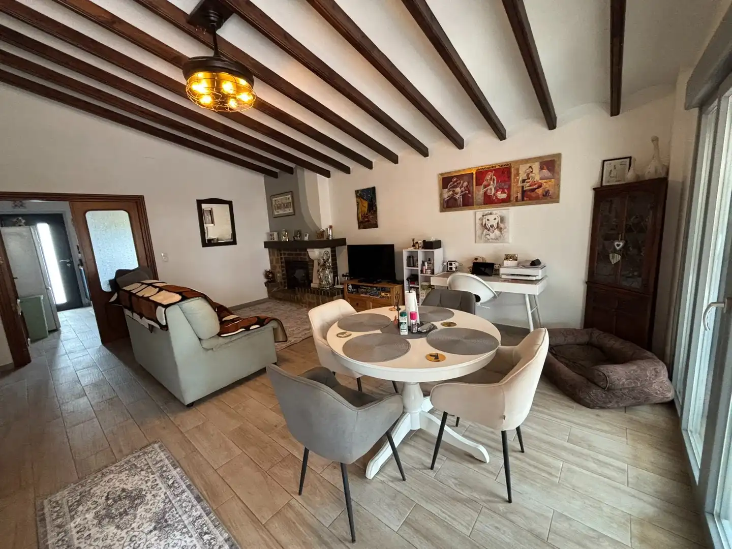Sala d'estar de Casa o xalet en venda en Petrer amb Aire condicionat, Terrassa i Piscina