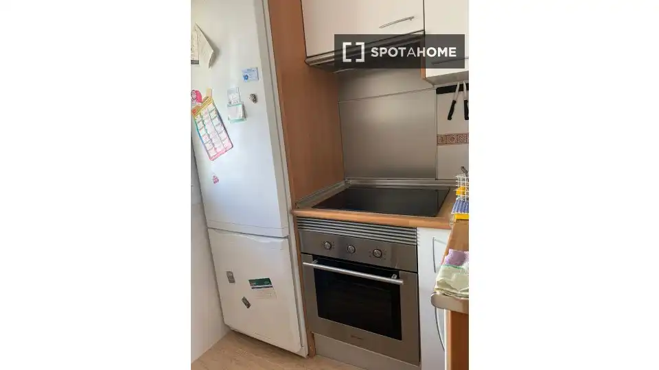 Kitchen of Flat for share in Madrid  with Air Conditioner, Heating and Terrace