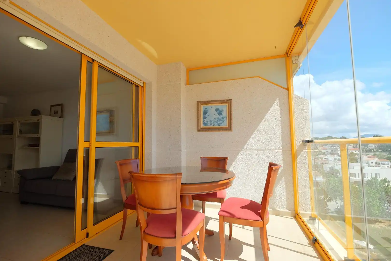 Terraza de Apartamento en venta en Calpe / Calp con Calefacción y Piscina