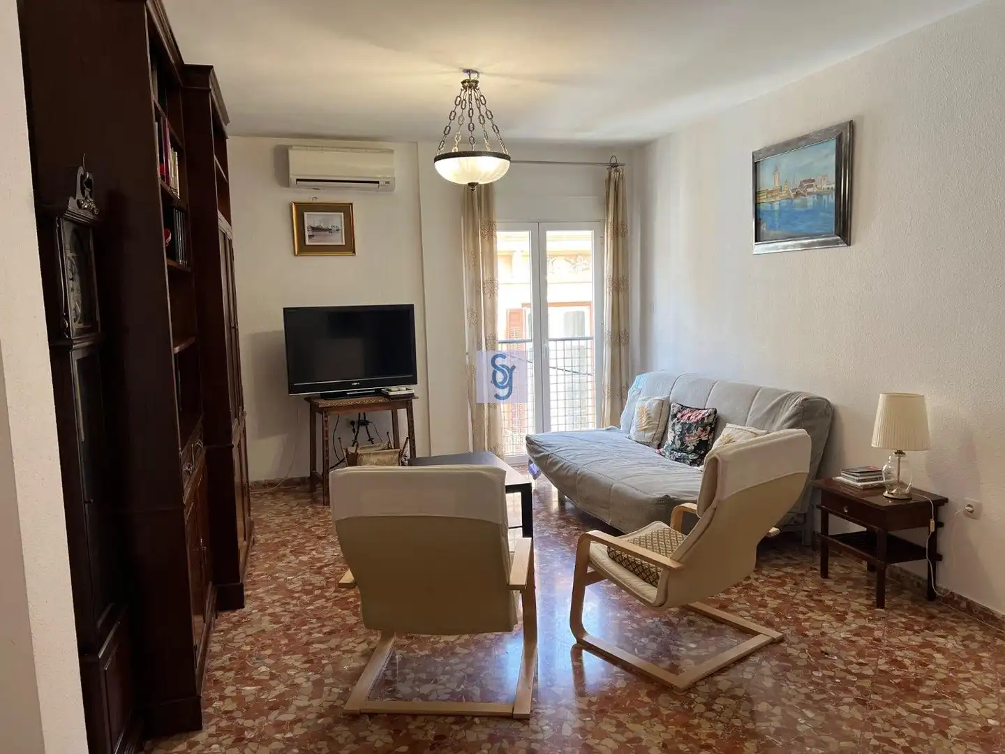 Sala de estar de Piso en venta en Málaga con Aire acondicionado, Amueblado y Lavadora