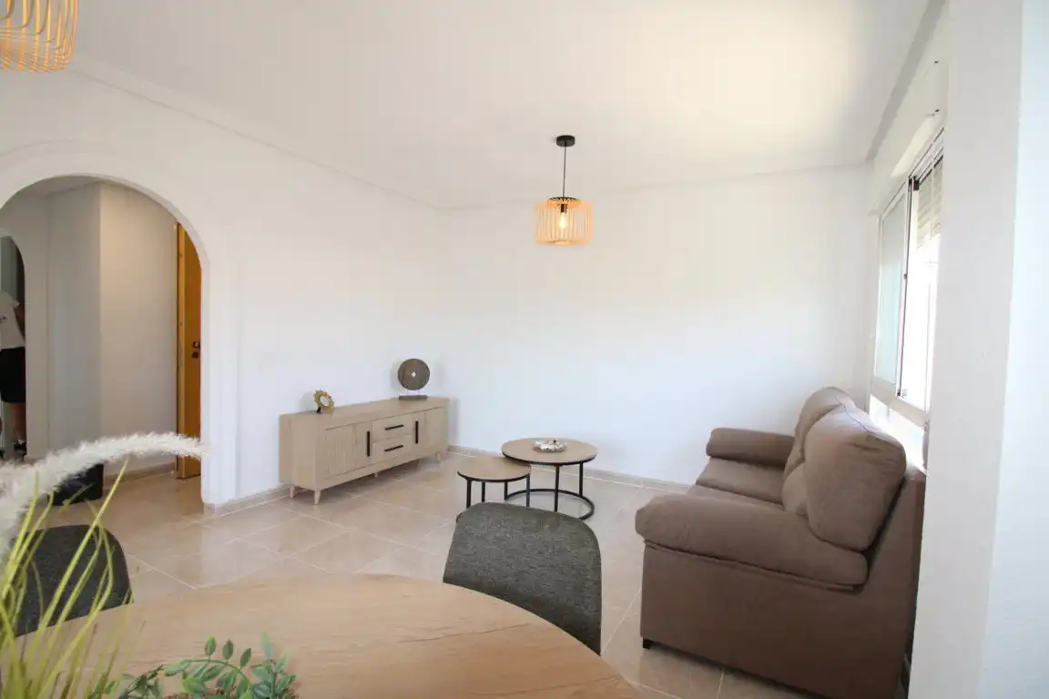 Wohnzimmer von Wohnung zum Verkauf in Villajoyosa / La Vila Joiosa mit Klimaanlage, Terrasse und Abstellraum